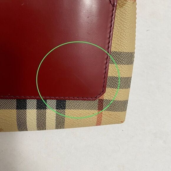 BURBERRY Nova Check Pvc Leather Handbag Shoulder Bag 💼 - Picture 14 of 17